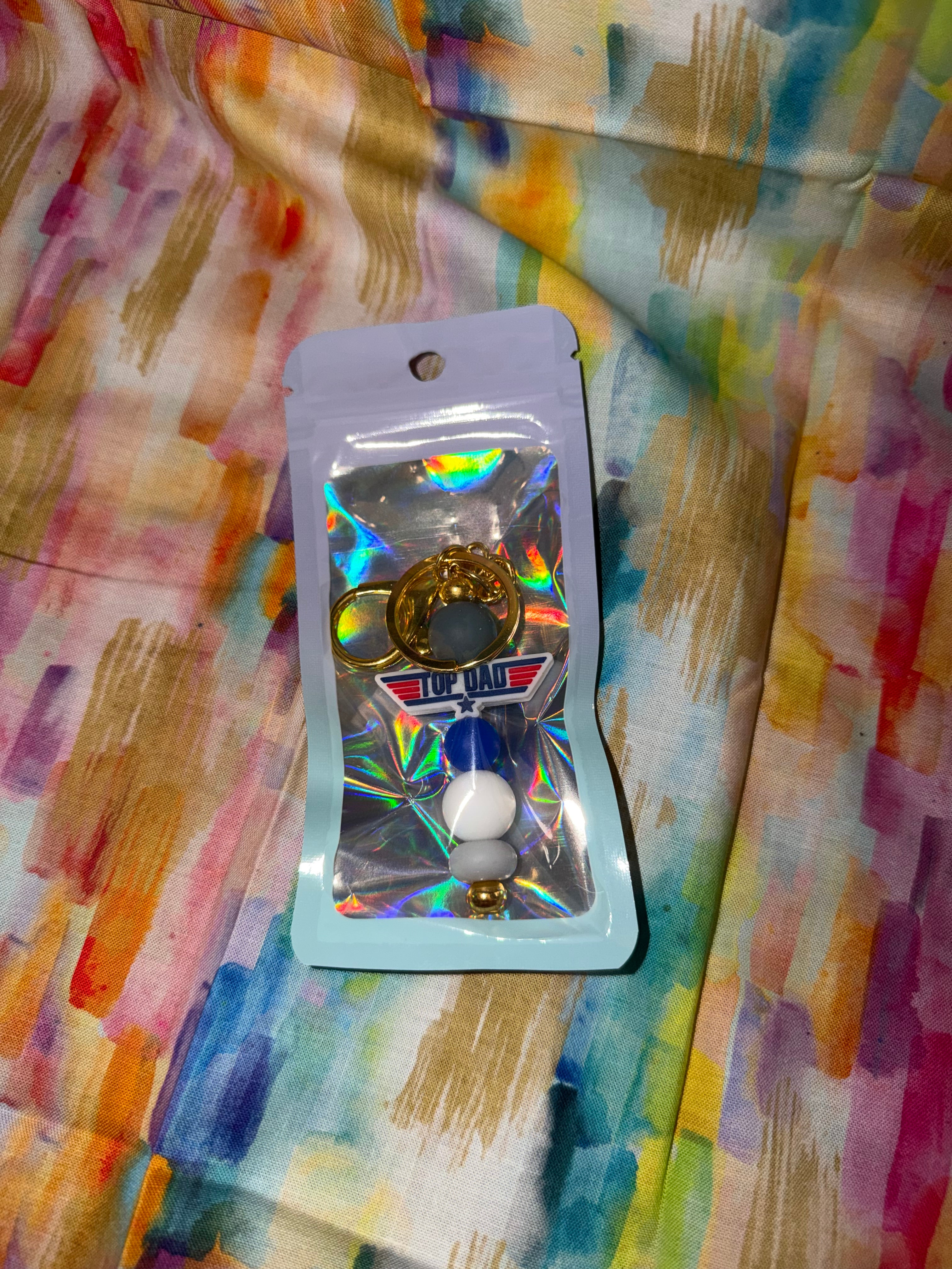 Top Dad Keychain