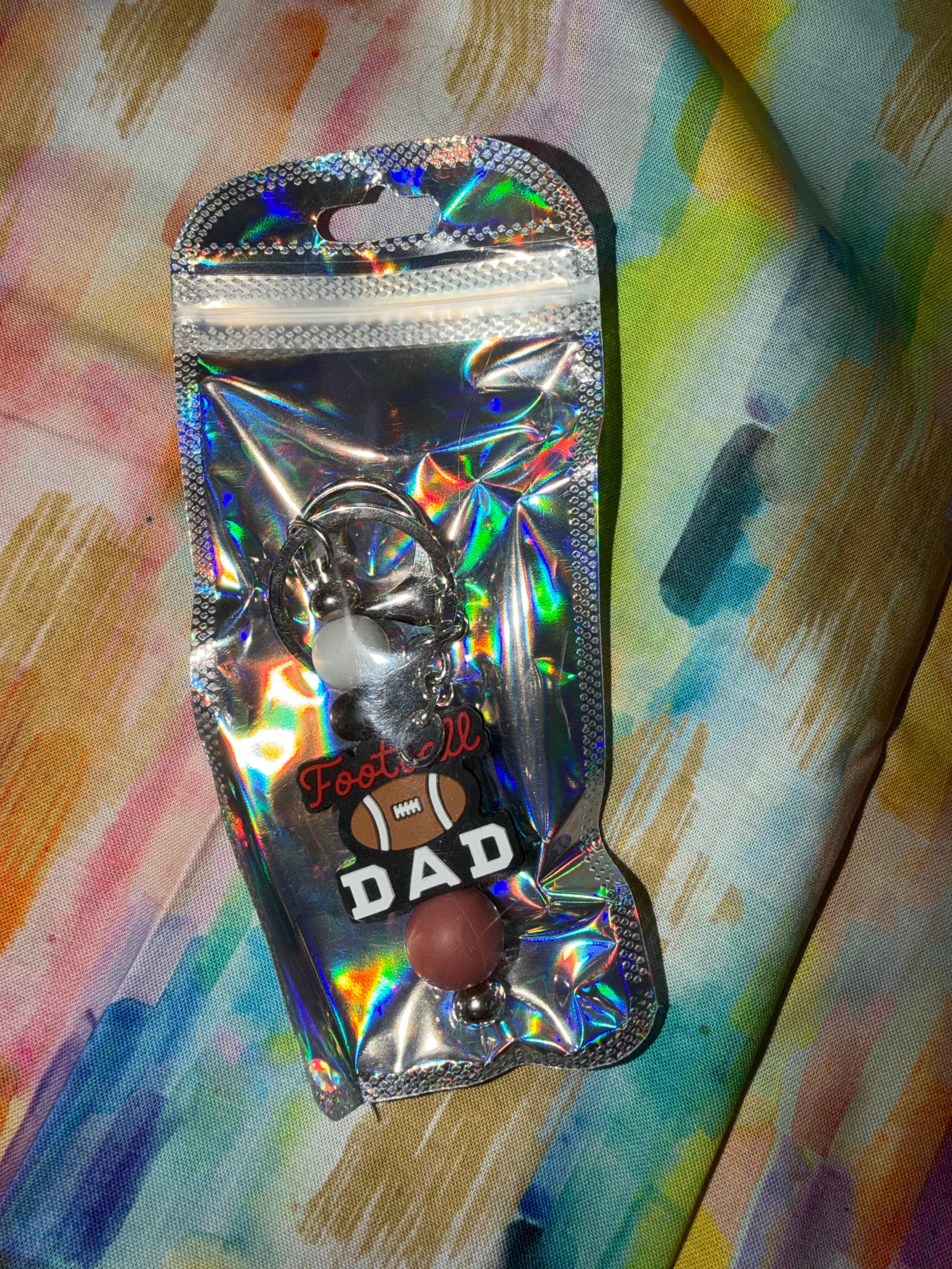 Football Dad Keychain