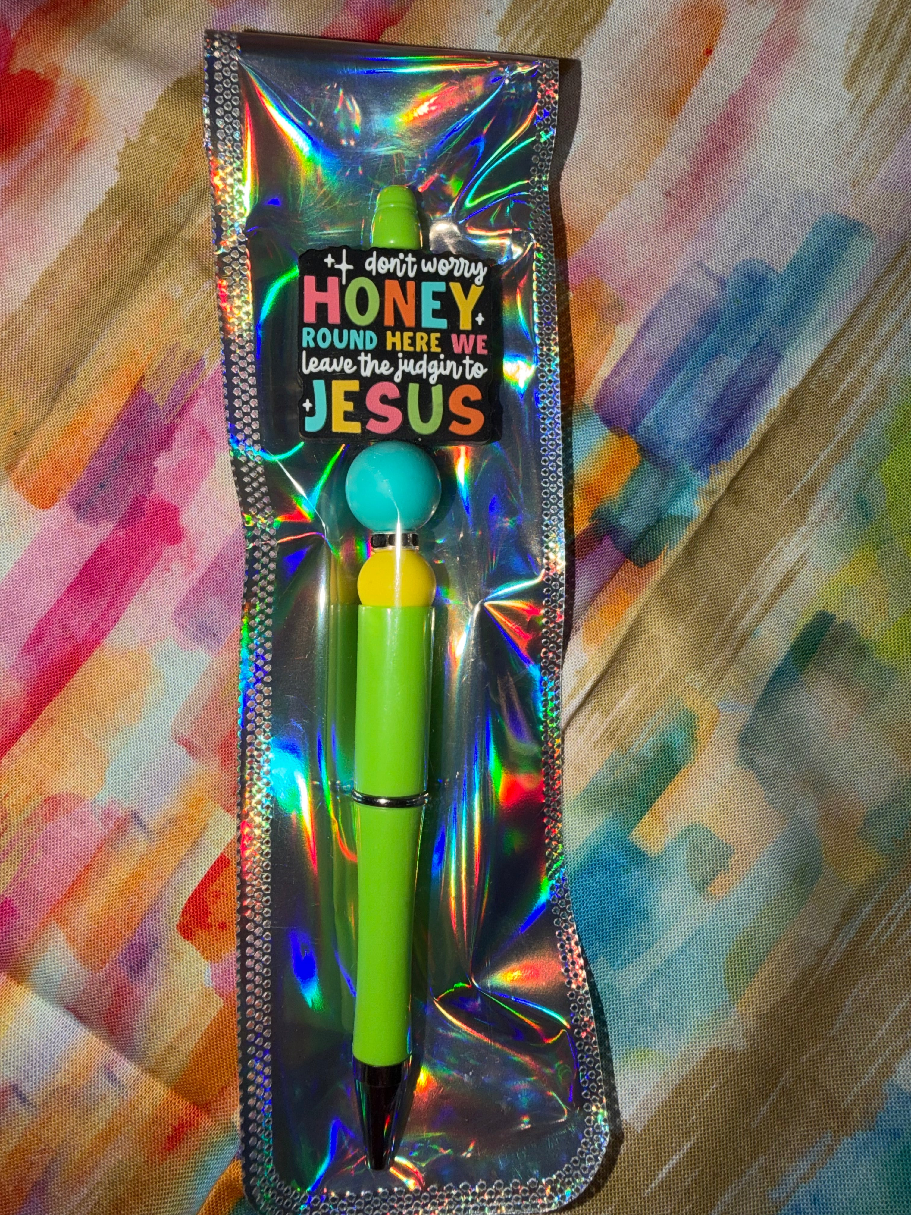 Don’t worry honey, round here we leave the judging to Jesus