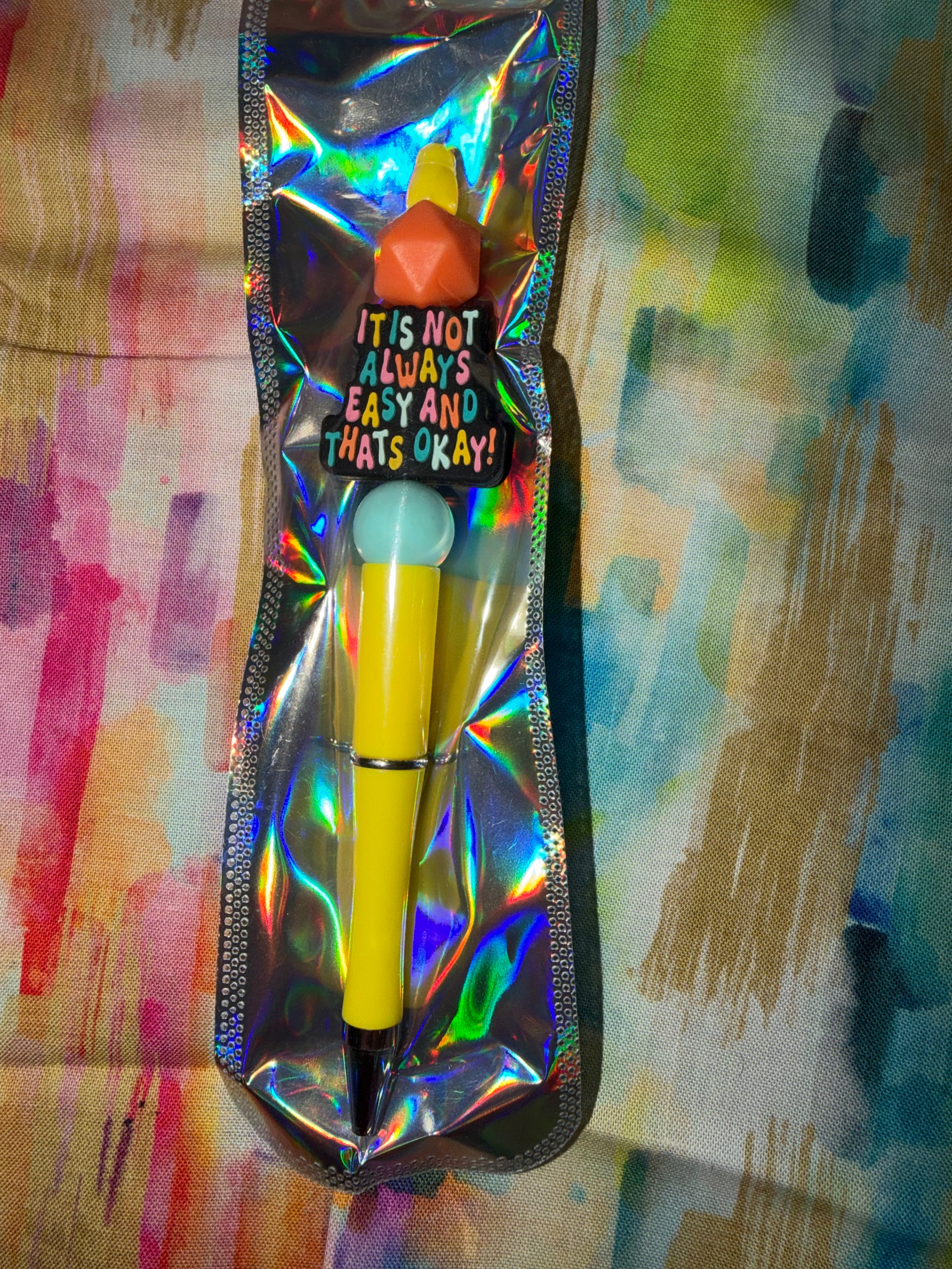 “It is not always easy & that’s okay pen